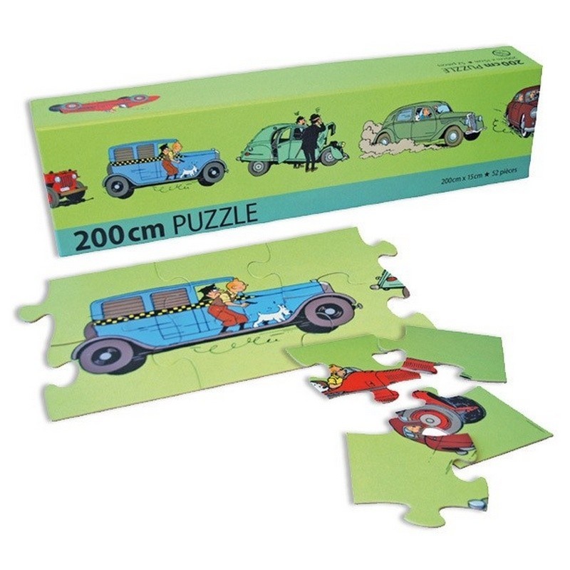 Puzzle Moulinsart Tintin - Frise Voitures (52 pièces)