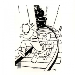 Papeterie Moulinsart Tintin - Chemise plastique A4 Tintin Soviets Train