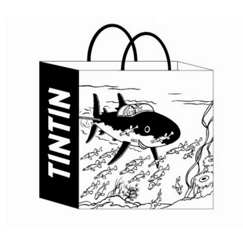 Bagagerie Moulinsart Tintin - Sac papier Sous-marin Requin