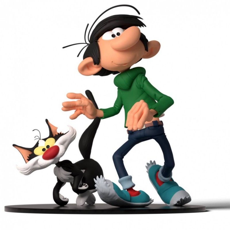 BC Arts Franquin Gaston - Gaston Lagaffe et son chat BC Arts Franquin Gaston - Gaston Lagaffe et son chat