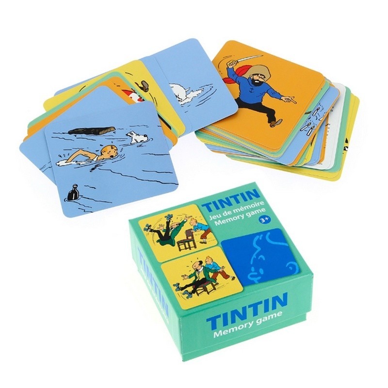 Jeu Moulinsart Tintin - Cartes de mémoire (Action) Jeu Moulinsart Tintin - Cartes de mémoire (Action)