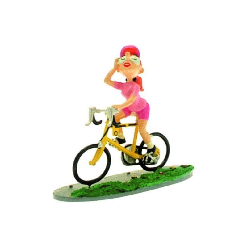 Pixi Franquin Gaston - Mademoiselle Jeanne cycliste (Maillot rose / vélo jaune)