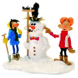 Pixi Franquin Gaston - Gaston et Jules avec le Bonhomme de neige
