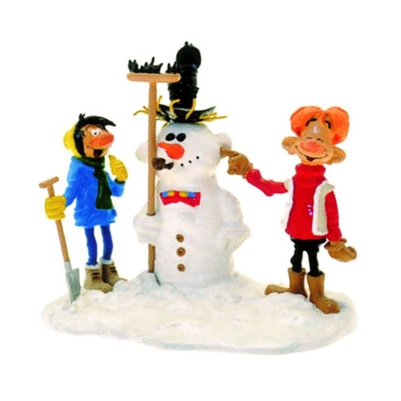 Pixi Franquin Gaston - Gaston et Jules avec le Bonhomme de neige Pixi Franquin Gaston - Gaston et Jules avec le Bonhomme de neige