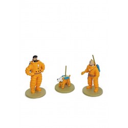 Figurine Moulinsart Tintin - Coffret Lune micro-figurines