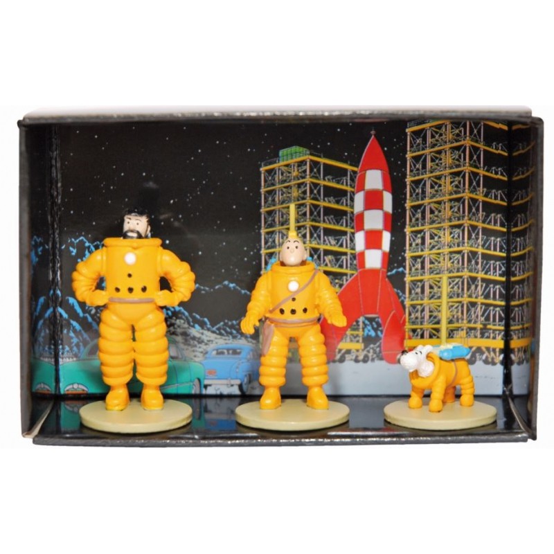 Figurine Moulinsart Tintin - Coffret Lune micro-figurines (Atlas)