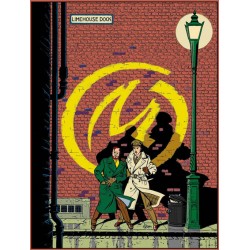 Plaque émaillée Blake & Mortimer - Marque Jaune 60x80