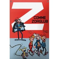 Plaque émaillée Spirou & Fantasio - Z comme Zorglub 27x40