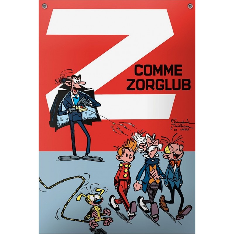 Plaque émaillée Spirou & Fantasio - Z comme Zorglub 27x40