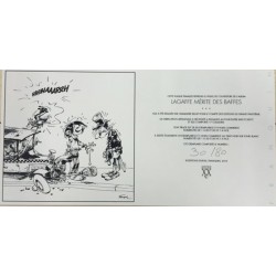 Plaque émaillée Gaston - Lagaffe mérite des baffes 80x80