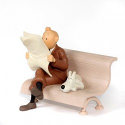 Leblon Moulinsart Tintin - Tintin et Milou sur le banc