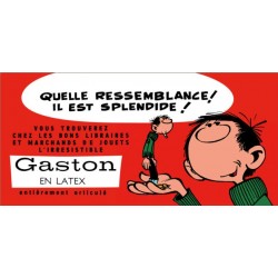 Plaque émaillée Gaston - Gaston en Latex 100x48