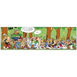 Plaque émaillée Astérix - Astérix, Obélix et Idéfix (Découpe) 45x58