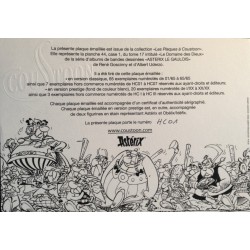 Plaque émaillée Astérix - Domaine des Dieux (Prestige) 106x33