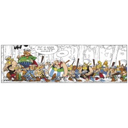 Plaque émaillée Astérix - Astérix, Obélix et Idéfix (Découpe) 45x58