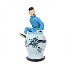 Figurine Moulinsart Tintin - Tintin sortant de la potiche