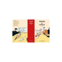 Lithographie Moulinsart Tintin - Coffret Tintin Congo colorisé 19x27