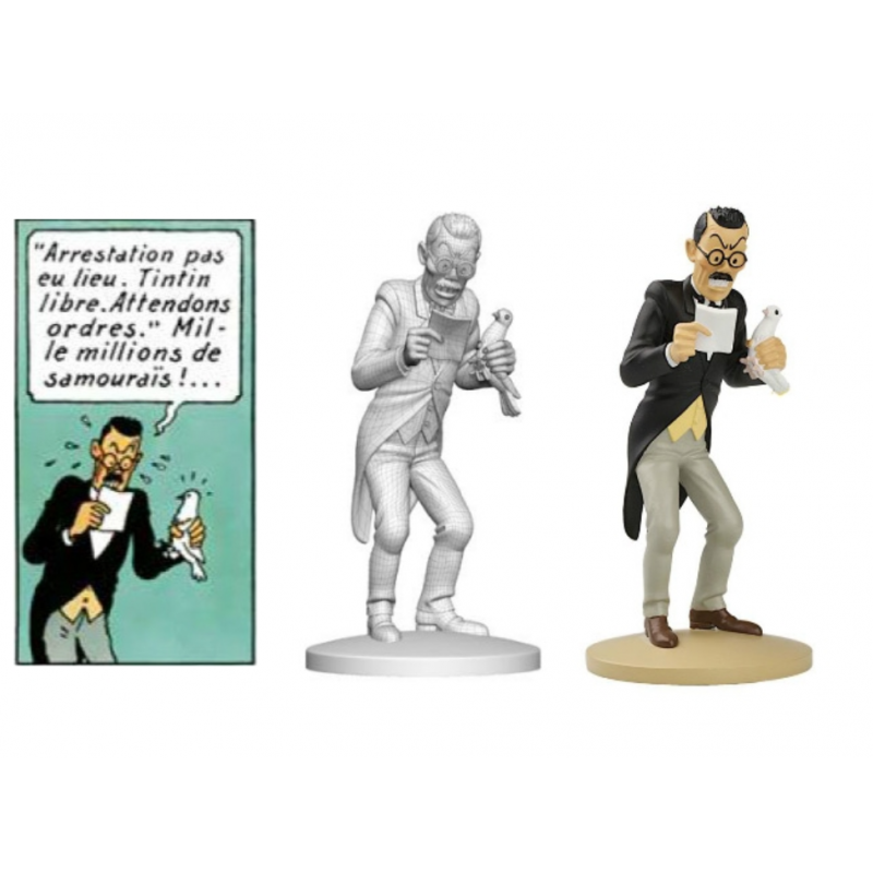 Mitsuhirato resin figurine Official Tintin product Moulinsart