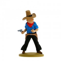 Figurine Moulinsart Tintin - Tintin en cow-boy (kiosque)