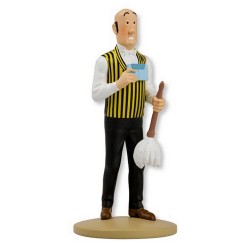 Figurine Moulinsart Tintin - Nestor au plumeau (kiosque)