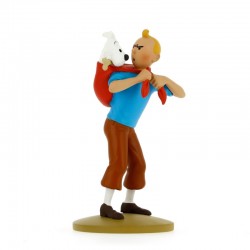 Figurine Moulinsart Tintin - Tintin ramène Milou (kiosque)