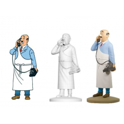 Figurine Moulinsart Tintin - Monsieur Sanzot au téléphone (kiosque)