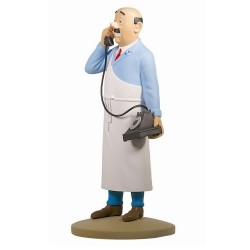 Figurine Moulinsart Tintin - Monsieur Sanzot au téléphone (kiosque)