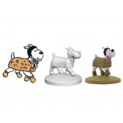 Figurine Moulinsart Tintin - Milou en manteau de fourrure (kiosque)