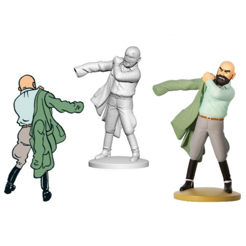 Figurine Moulinsart Tintin - Le docteur Müller réapparaît (kiosque)