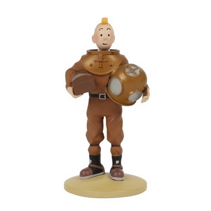 Figurine Moulinsart - Tintin En Scaphandre Marin - Collection Officielle (Boîte 7, 2015)