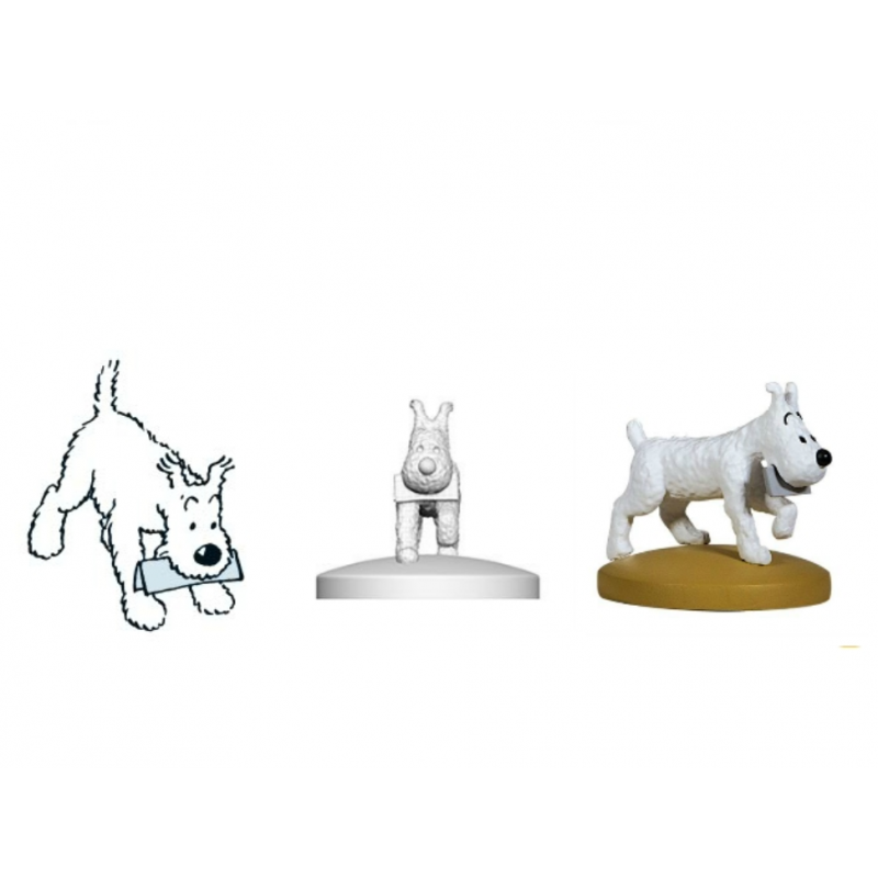 Figurine Moulinsart Tintin - Milou messager (kiosque)