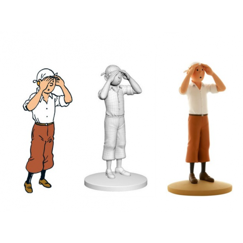 Figurine Moulinsart Tintin - Tintin scrute le désert (kiosque)