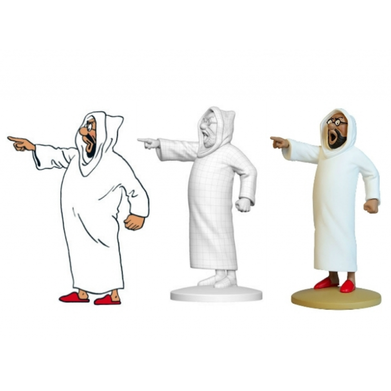 Figurine Moulinsart Tintin - Omar Ben Salaad négociant et… trafiquant (kiosque)