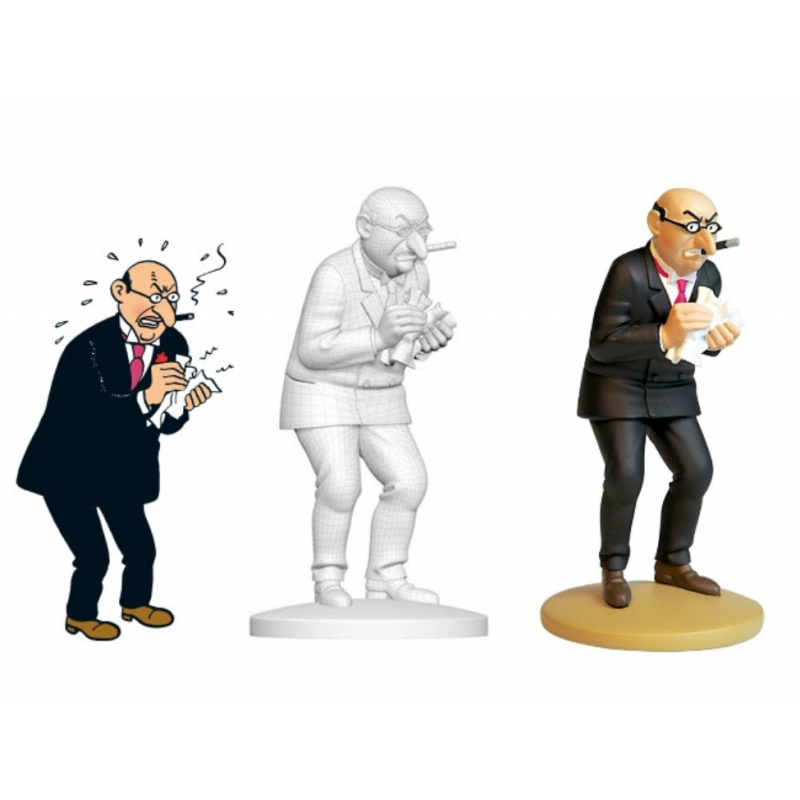 Figurine Moulinsart Tintin - Bohlwinkel le financier véreux (kiosque)