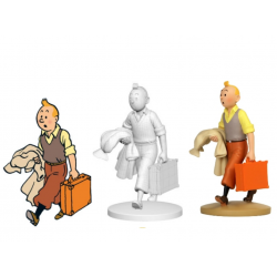 Figurine Moulinsart Tintin - Tintin à la valise (kiosque)