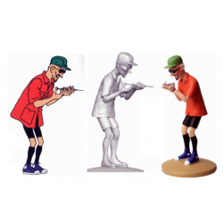 Figurine Moulinsart Tintin - Le docteur Krollspell médecin dévoyé (kiosque)
