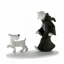 Figurine Moulinsart Tintin - Tintin en toge et Milou en Inde (kiosque)