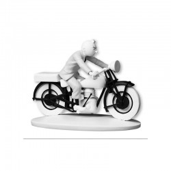 Figurine Moulinsart Tintin - Tintin motard et Milou en perdition (kiosque)