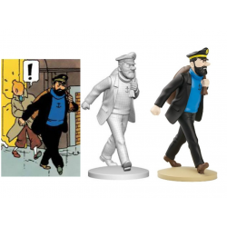 Figurine Moulinsart Tintin - Haddock en route (kiosque)