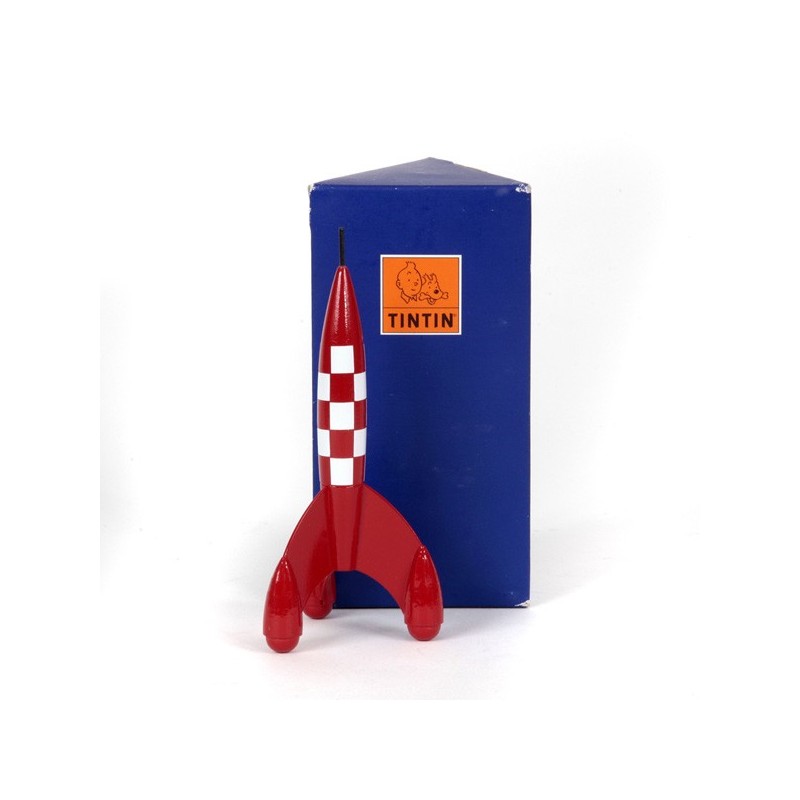 Aroutcheff Moulinsart Tintin - Fusée lunaire 11,5cm (bois) Aroutcheff Moulinsart Tintin - Fusée lunaire 11,5cm (bois)