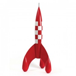 Véhicule Moulinsart Tintin - Fusée lunaire 23 cm (bois)