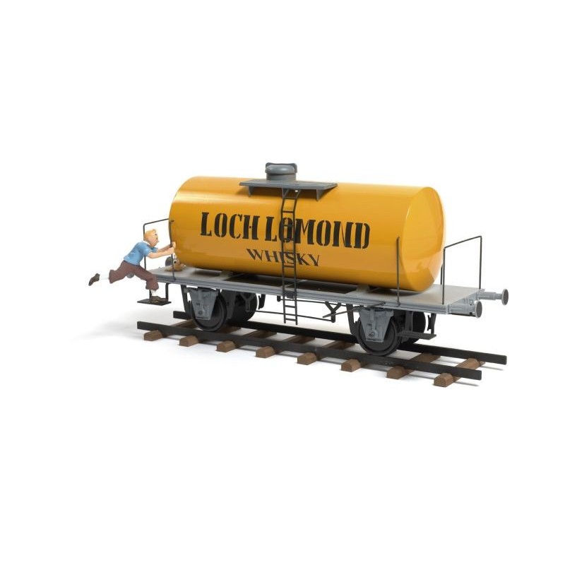 Aroutcheff Moulinsart Tintin - Wagon Loch Lomond jaune (bois) Aroutcheff Moulinsart Tintin - Wagon Loch Lomond jaune (bois)