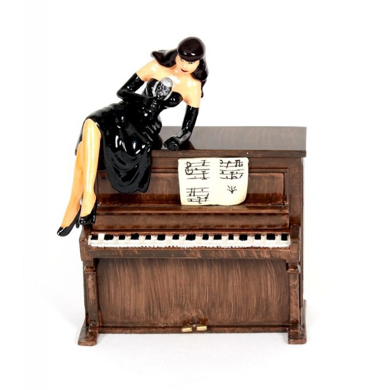 Pixi Berthet Pin-up - La Pin-up sur le piano