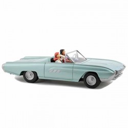 Aroutcheff Berthet Pin-up - Ford Thunderbird convertible 1963 verte