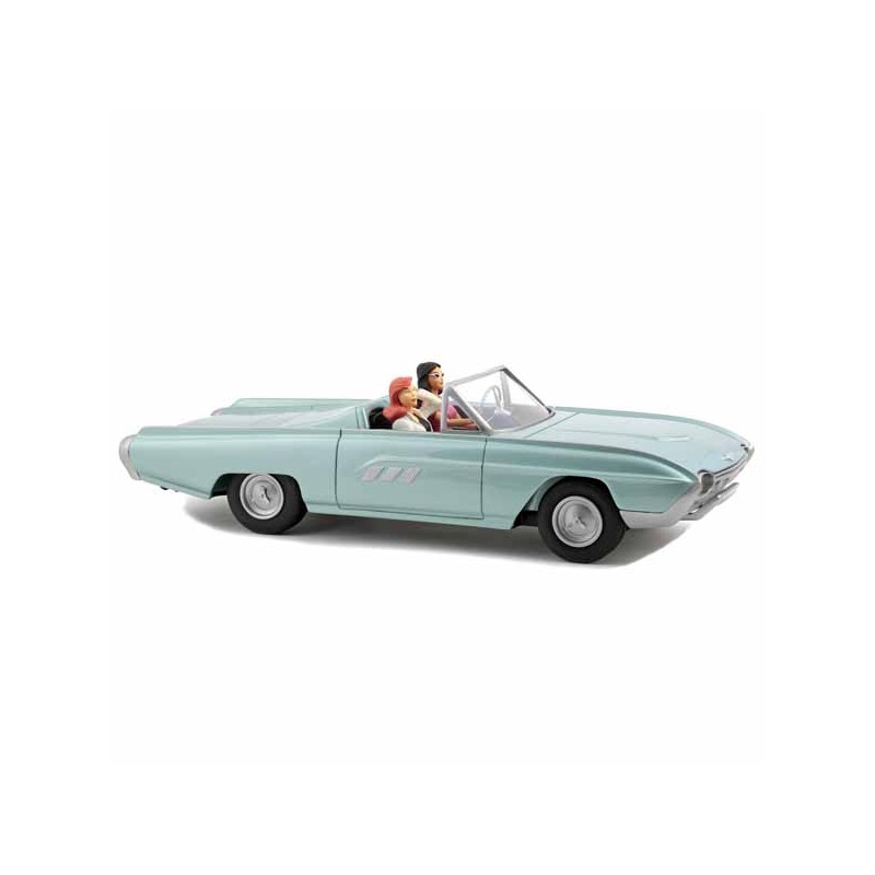 Aroutcheff Berthet Pin-up - Ford Thunderbird convertible 1963 verte