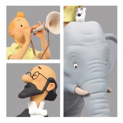 Fariboles Moulinsart Tintin - Tintin et Milou éléphant "Sur la piste de Kih-Oskh"