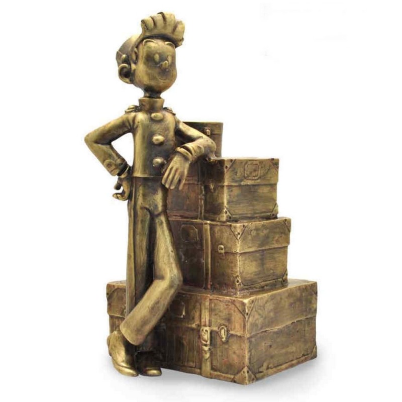 Pixi Franquin Spirou - Spirou et la pile de bagages (bronze)