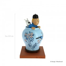 Figurine Moulinsart Tintin - La potiche Lotus Bleu (Icônes)