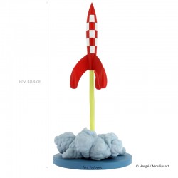 Figurine Moulinsart Tintin - La fusée lunaire au décollage (Icônes)