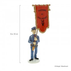 Pixi Moulinsart Tintin - Carte de Voeux - Porte-drapeau de l'Harmonie de Moulinsart